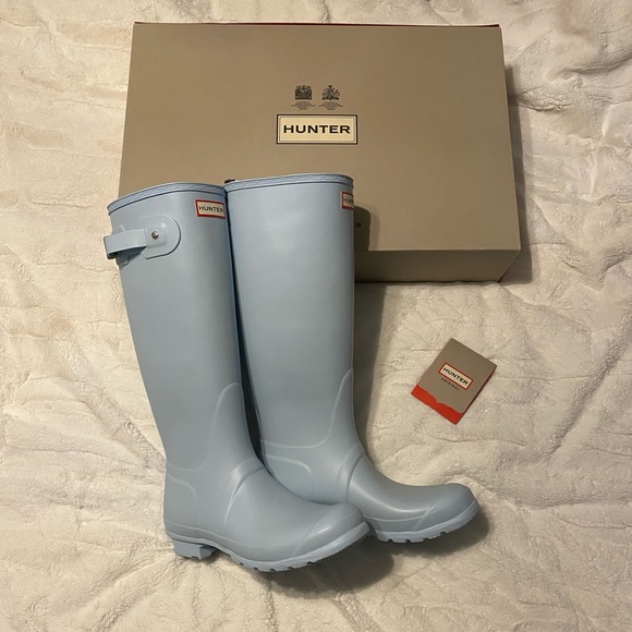 boat blue hunter boots